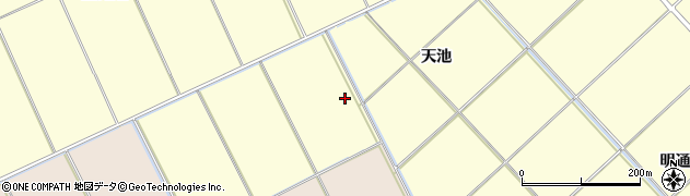 秋田県秋田市下新城岩城（天池）周辺の地図