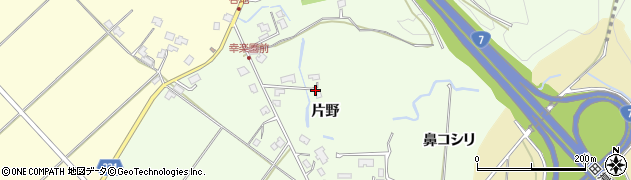 秋田県秋田市上新城中片野周辺の地図
