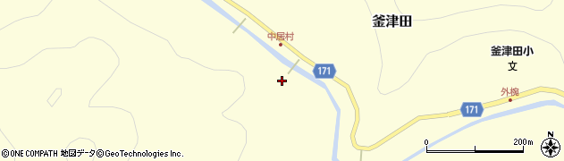 岩手県岩泉町（下閉伊郡）釜津田（八重沢）周辺の地図