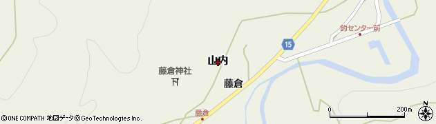 秋田県秋田市山内周辺の地図