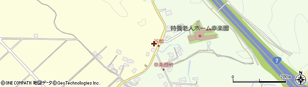 秋田県秋田市下新城岩城（中山）周辺の地図