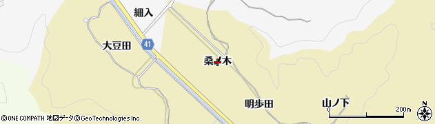 秋田県秋田市上新城道川（桑ノ木）周辺の地図