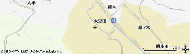 秋田県秋田市上新城道川（大豆田）周辺の地図