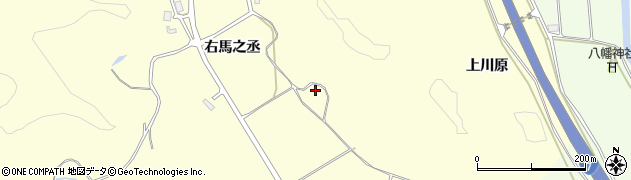 秋田県秋田市下新城岩城周辺の地図