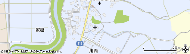 秋田県秋田市下新城笠岡笠岡241周辺の地図