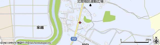 秋田県秋田市下新城笠岡笠岡277周辺の地図