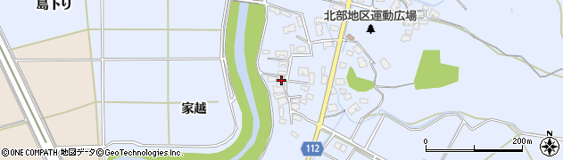 秋田県秋田市下新城笠岡笠岡16周辺の地図