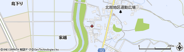 秋田県秋田市下新城笠岡笠岡24周辺の地図