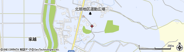 秋田県秋田市下新城笠岡笠岡232周辺の地図