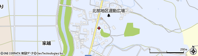 秋田県秋田市下新城笠岡笠岡247周辺の地図