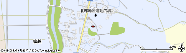 秋田県秋田市下新城笠岡笠岡253周辺の地図