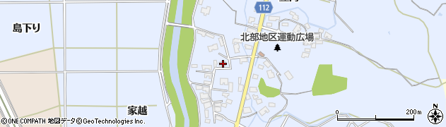 秋田県秋田市下新城笠岡笠岡35周辺の地図