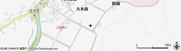 秋田県秋田市上新城五十丁周辺の地図