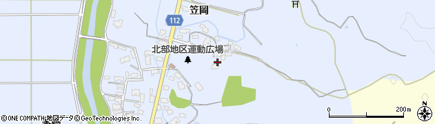 秋田県秋田市下新城笠岡笠岡228周辺の地図