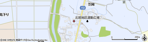 秋田県秋田市下新城笠岡笠岡171周辺の地図