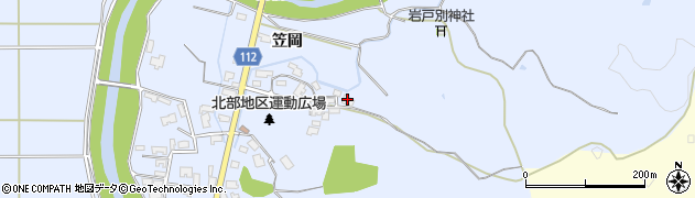 秋田県秋田市下新城笠岡笠岡209周辺の地図