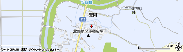 秋田県秋田市下新城笠岡笠岡220周辺の地図
