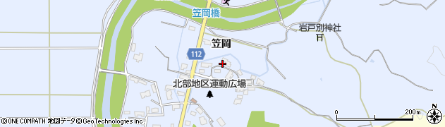 秋田県秋田市下新城笠岡笠岡286周辺の地図