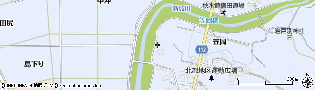 秋田県秋田市下新城笠岡笠岡47周辺の地図