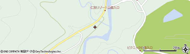 秋田県秋田市仁別（粟畑台）周辺の地図
