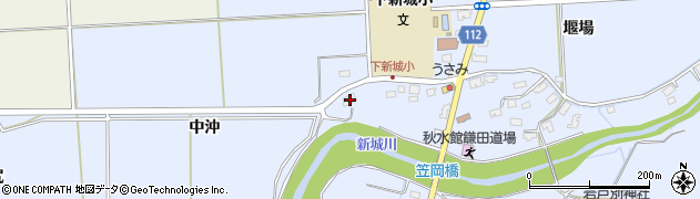 秋田県秋田市下新城笠岡笠岡57周辺の地図
