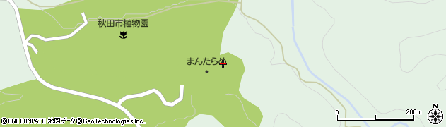 秋田市太平山自然学習センター周辺の地図