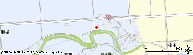 秋田県秋田市下新城笠岡堰根47周辺の地図