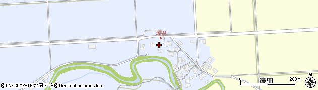 秋田県秋田市下新城笠岡堰根40周辺の地図
