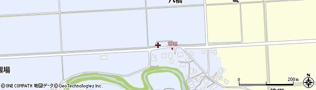 秋田県秋田市下新城笠岡（八橋）周辺の地図