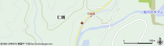 秋田県秋田市仁別家ハヅレ周辺の地図