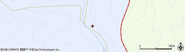 岩手県岩泉町（下閉伊郡）猿沢（外山）周辺の地図