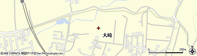 岩手県滝沢市大崎周辺の地図