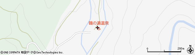 秋田県仙北市田沢湖田沢（先達沢国有林）周辺の地図