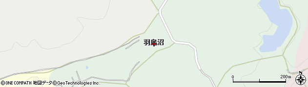 秋田県秋田市上新城石名坂羽鳥沼周辺の地図
