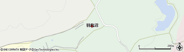 秋田県秋田市上新城石名坂（羽鳥沼）周辺の地図