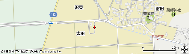 秋田県秋田市下新城青崎（太田）周辺の地図