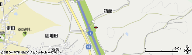 秋田自動車道周辺の地図