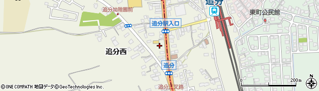 秋田県潟上市天王追分3周辺の地図