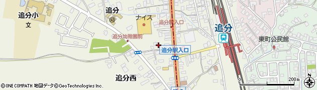 秋田県潟上市天王追分7周辺の地図