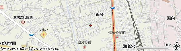 秋田県潟上市天王追分34周辺の地図