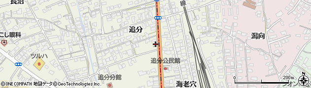 秋田県潟上市天王追分31周辺の地図