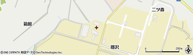 秋田県秋田市下新城青崎（郡沢）周辺の地図