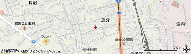 秋田県潟上市天王追分37周辺の地図