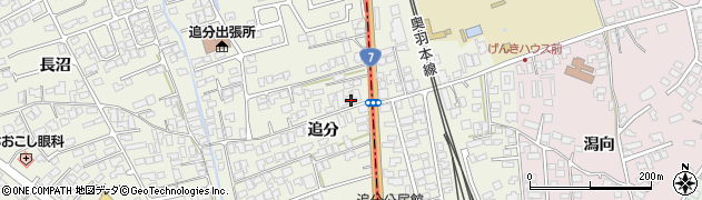 秋田県潟上市天王追分49周辺の地図