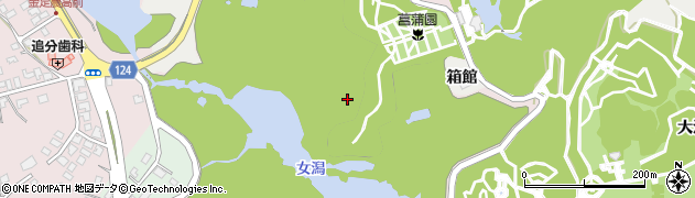 秋田県秋田市金足小泉女潟周辺の地図