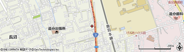 秋田県潟上市天王追分66周辺の地図