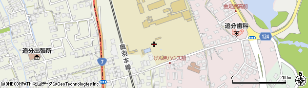 秋田県秋田市金足追分周辺の地図