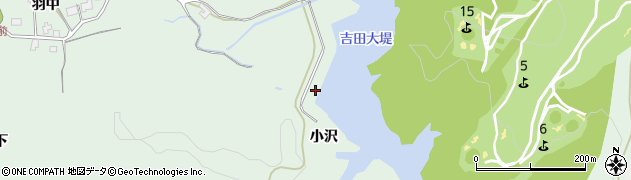秋田県秋田市金足吉田（小沢）周辺の地図