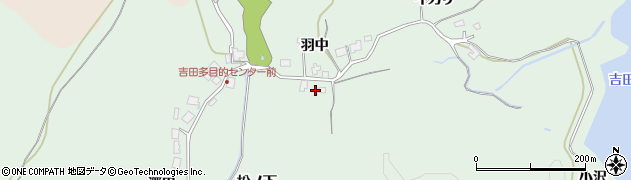 秋田県秋田市金足吉田（松ノ下）周辺の地図