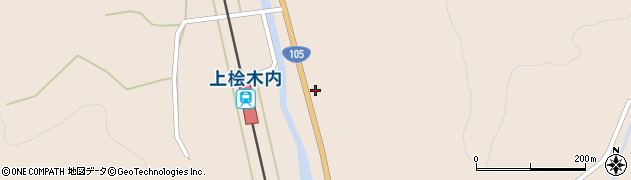 秋田県仙北市西木町上桧木内中泊174周辺の地図